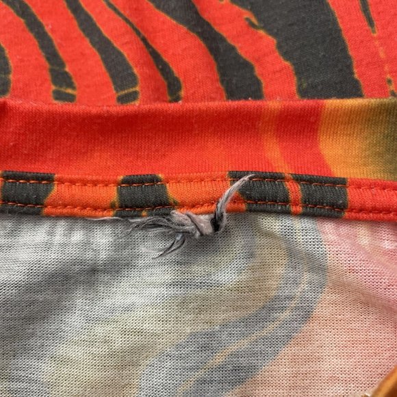 Hype Boys 7-8 Years Orange Flame Look Short Sleeve Logo Chest T-Shirt - Picture 6 of 7